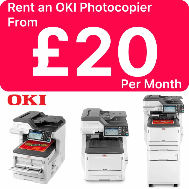 OKI Photocopier Rental Manchester - Rent an OKI copier near Manchester from £5 per week